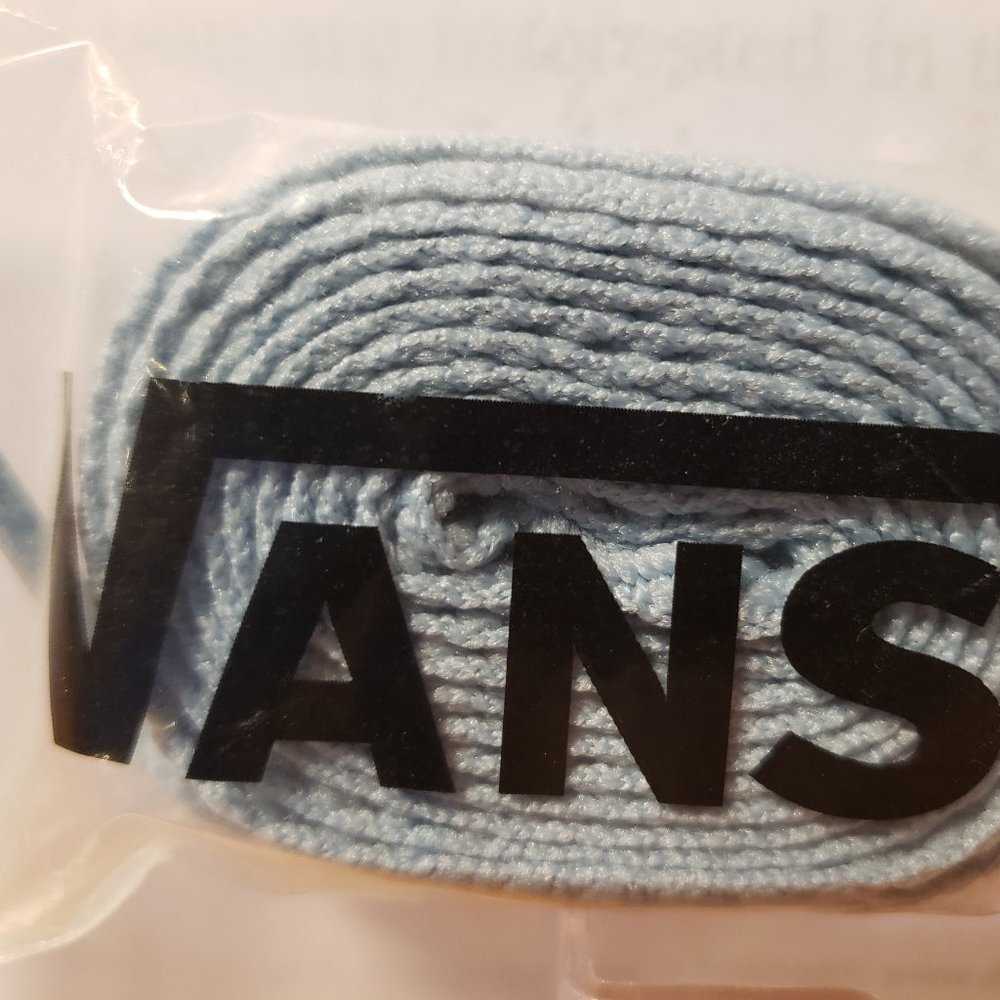 VANS SHOELACES - FAT FLAT BABY BLUE - BRAND NEW